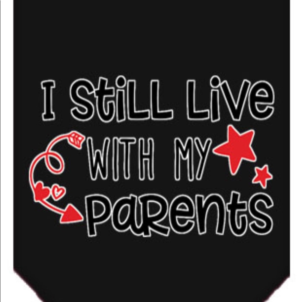 I Still Live With My Parents Dog Bandana Small Large